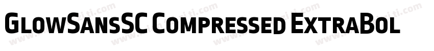 GlowSansSC Compressed ExtraBoldotf字体转换